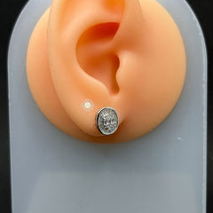 Sterling Silver Sparkling Classy Everyday Stud
