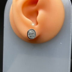Sterling Silver Sparkling Classy Everyday Stud