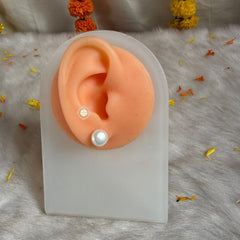 Sterling Silver Pearl Studs