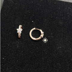 Sterling Silver Sparkling Floral Earring