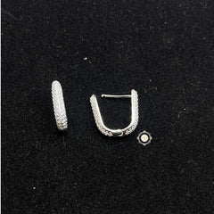 Sterling Silver Sparkling Celeste Spark Hoop Earring