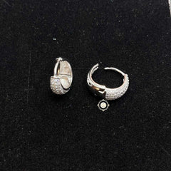 Sterling Silver Sparkling Shimmer Sweep Earring