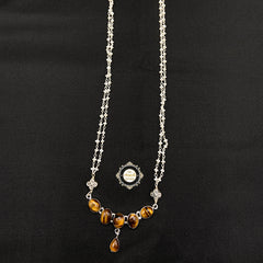 Halka Phulka Tiger Eye Necklace