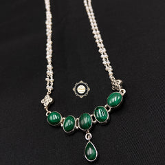 Halka Phulka Malachite Necklace