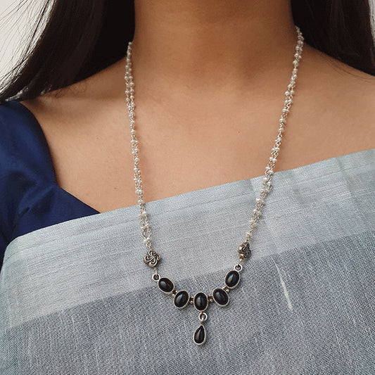 Halka Phulka Black Onyx Necklace