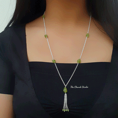 Rustic Romance, Prehnite Necklace