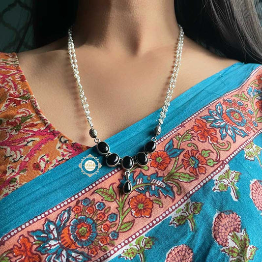 Halka Phulka Black Onyx Necklace