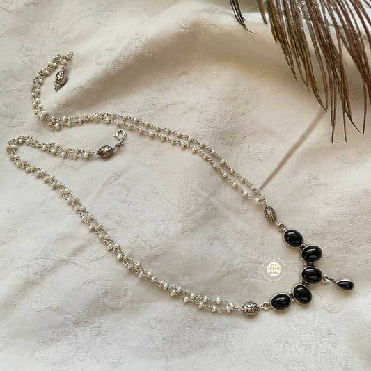 Halka Phulka Black Onyx Necklace