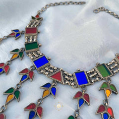 Afghan Glass Jharna Necklace