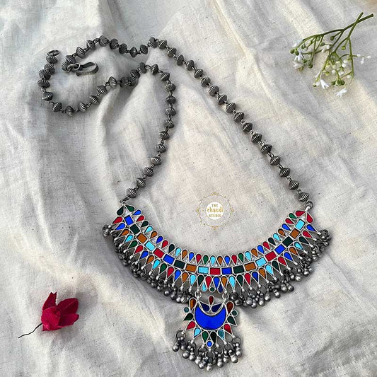 Afghan Maharani Glass Necklace