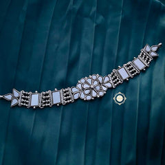 Sterling Silver Soulful Sheesha Rajwada Choker