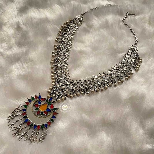 Afghan Chaand Tinkling Ghungroo Necklace