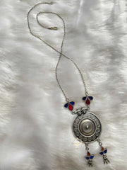 Dilkash Spiral Timeless Glass Necklace