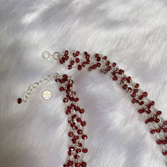 Rustic Romance Garnet Necklace (Semi-Precious Stones)