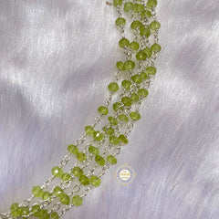 Rustic Romance Peridot Necklace (Semi-Precious Stones)