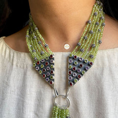 Sterling Silver Peridot Necklace