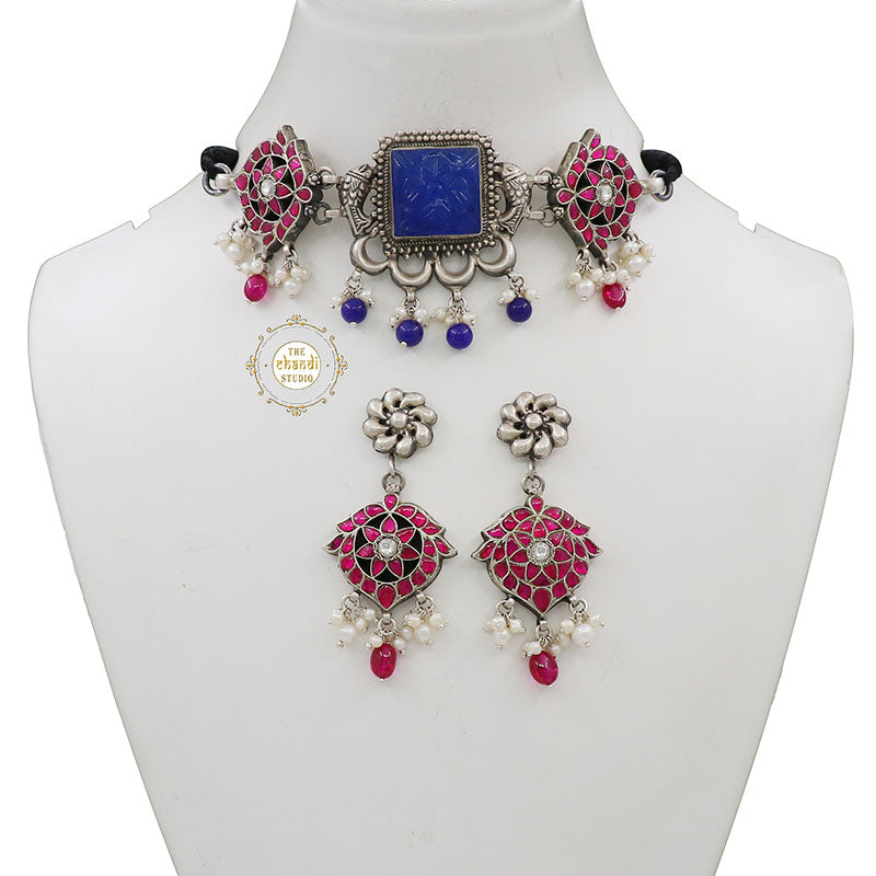 Muhurat Kundan Modern Maharani Necklace