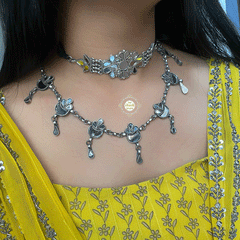 Soulful Sheesha Chand Necklace