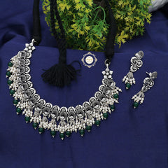 Utsav Exquisite Drop Necklace With Earring