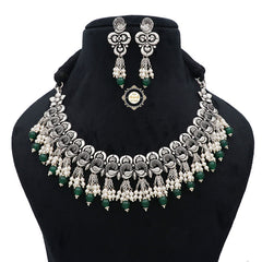 Utsav Exquisite Drop Necklace With Earring