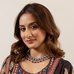 Utsav Exquisite Drop Necklace With Earring