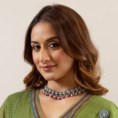 Utsav Exquisite Drop Necklace With Earring