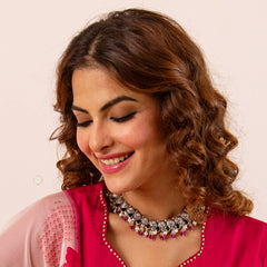 Utsav Exquisite Drop Necklace With Earring