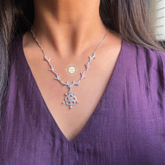 Sparkling Treasure Snowflake Necklace Set