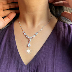 Sterling Silver Sparkling Treasure Fairytale Drop Necklace Set