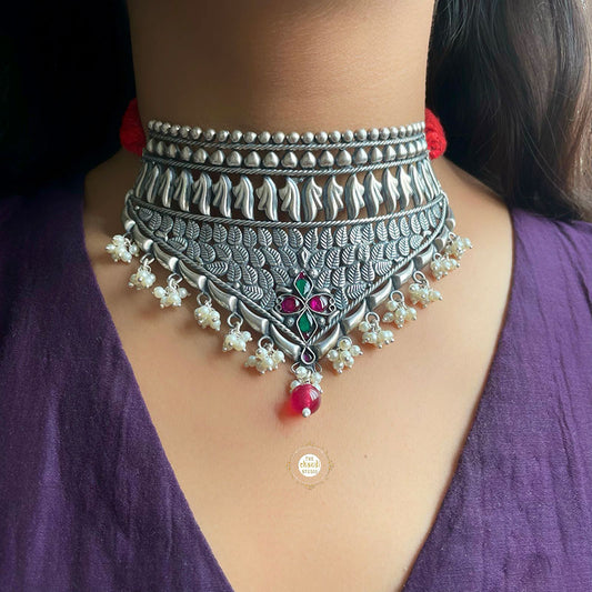 Jashn Pearl Thread Necklace Set