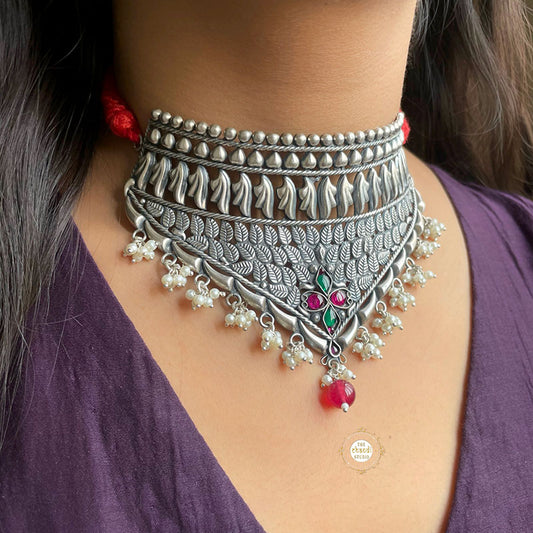 Jashn Pearl Thread Necklace Set