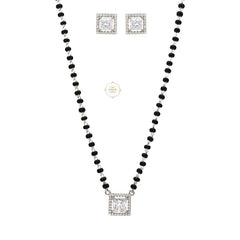 Sparkling Treasure Mangalsutra Necklace Set With Earrings