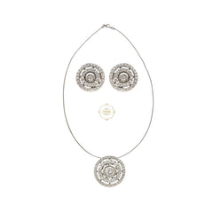 Sparkling Treasure Round Hasli Earring Set