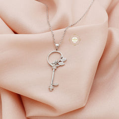 Sparkling Treasure Key Necklace