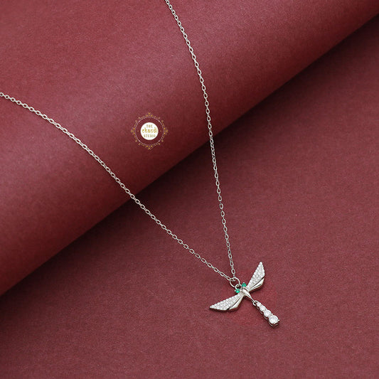 Sparkling Treasure Dragonfly Necklace