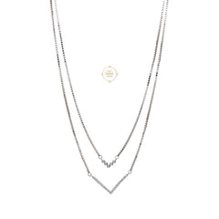 Sparkling Treasure Dual Line Necklace