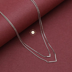 Sparkling Treasure Dual Line Necklace