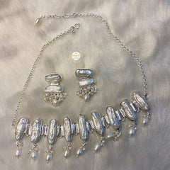 Mother Of Pearls Necklace Set