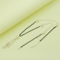 Sterling Silver Pearl Drop Manglsutra