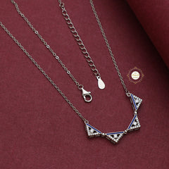 Sparkling Silver Magnetic Shape Shifting Box Necklace