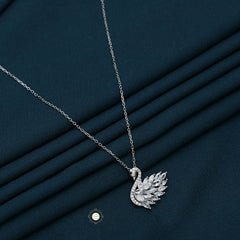 Sparkling Swan Necklace