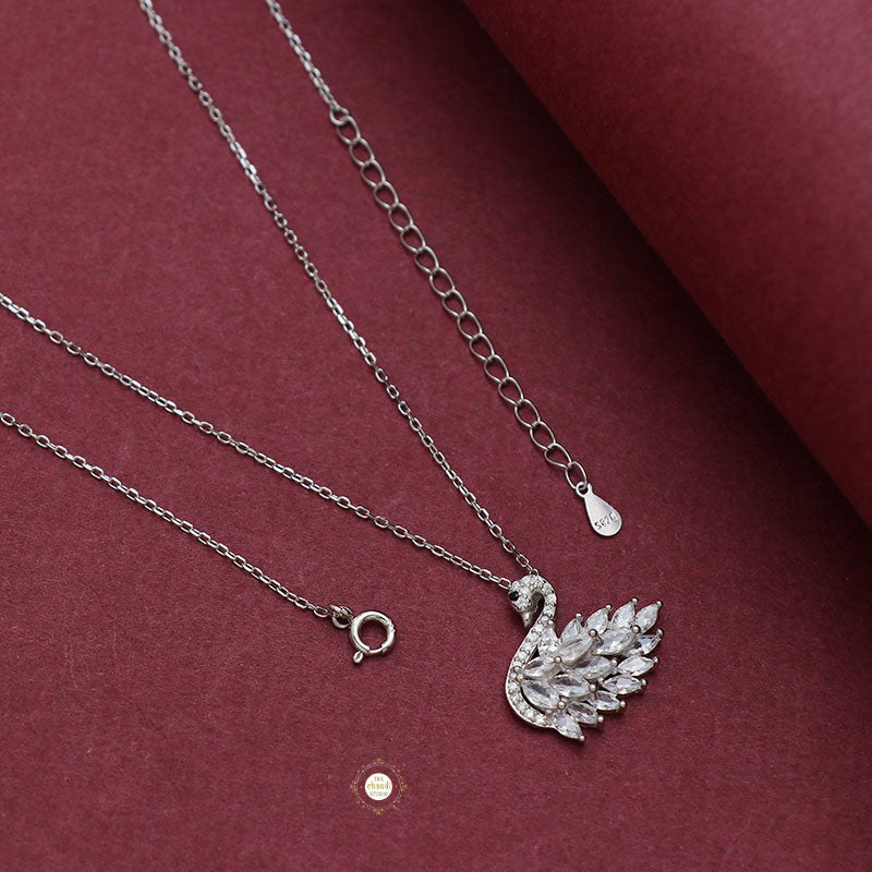 Sparkling Swan Necklace