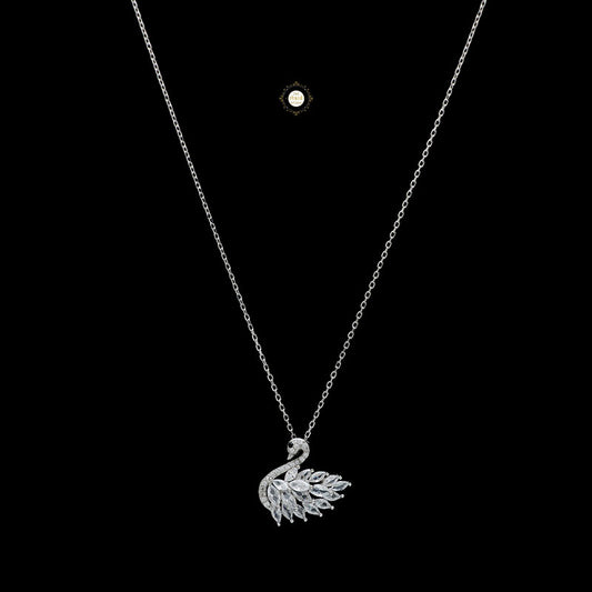 Sparkling Swan Necklace