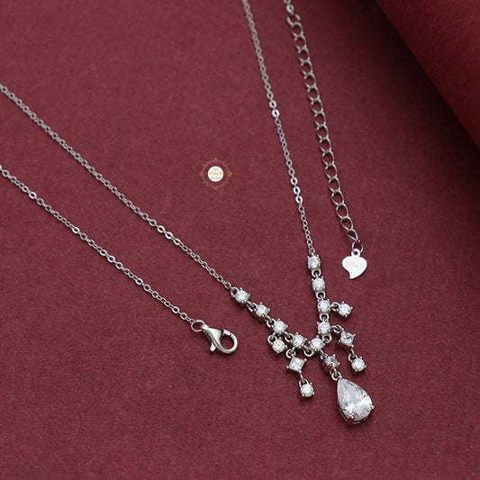 Sparkling Silver Celestial Necklace