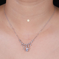 Sparkling Silver Celestial Necklace