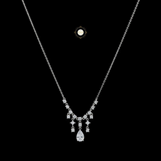 Sparkling Silver Celestial Necklace