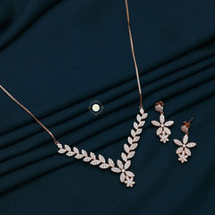 Sparkling Silver Secret Garden Necklace With Earring