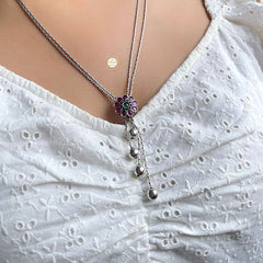 Nazaakat Floral Drop Necklace