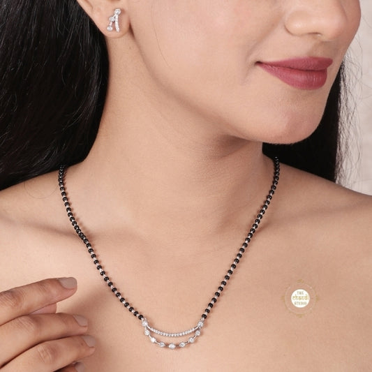 Sparkling Treasure Timeless Mangalsutra with earring