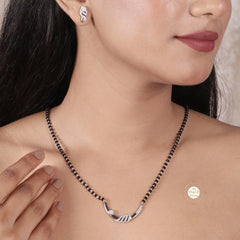 Sparkling Treasure Timeless Mangalsutra with Earring